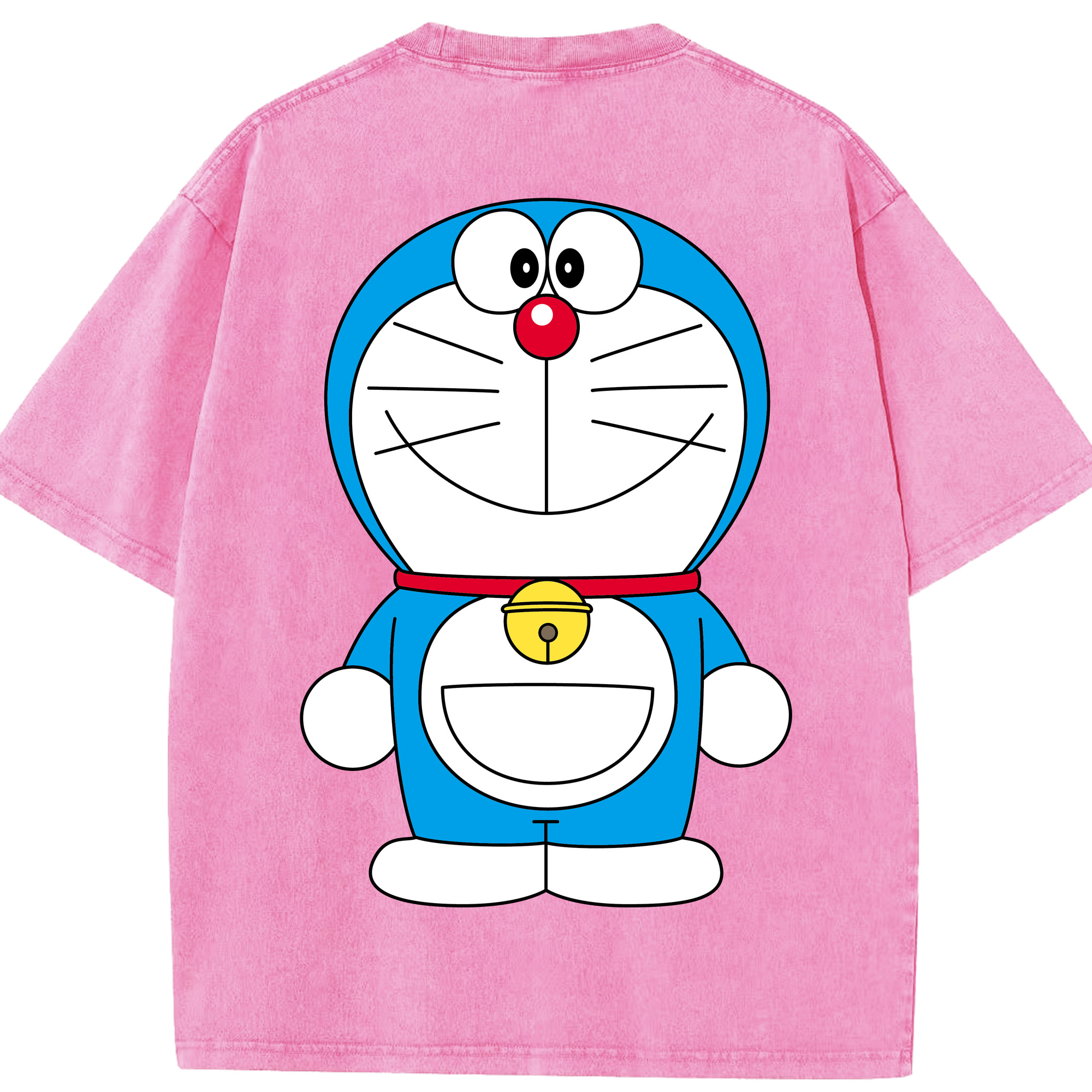 （画像用） ドラえもん Doraemon 綿100% ヴィンテージ風 半袖Tシャツ（背面プリント）